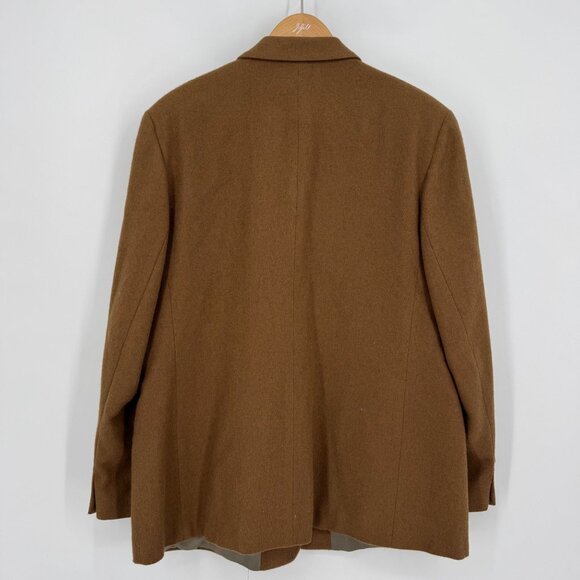 Vintage Orvis Mens Brown Wool Blazer Size 44  Jacket Tailored USA Classic Tan - Picture 6 of 7